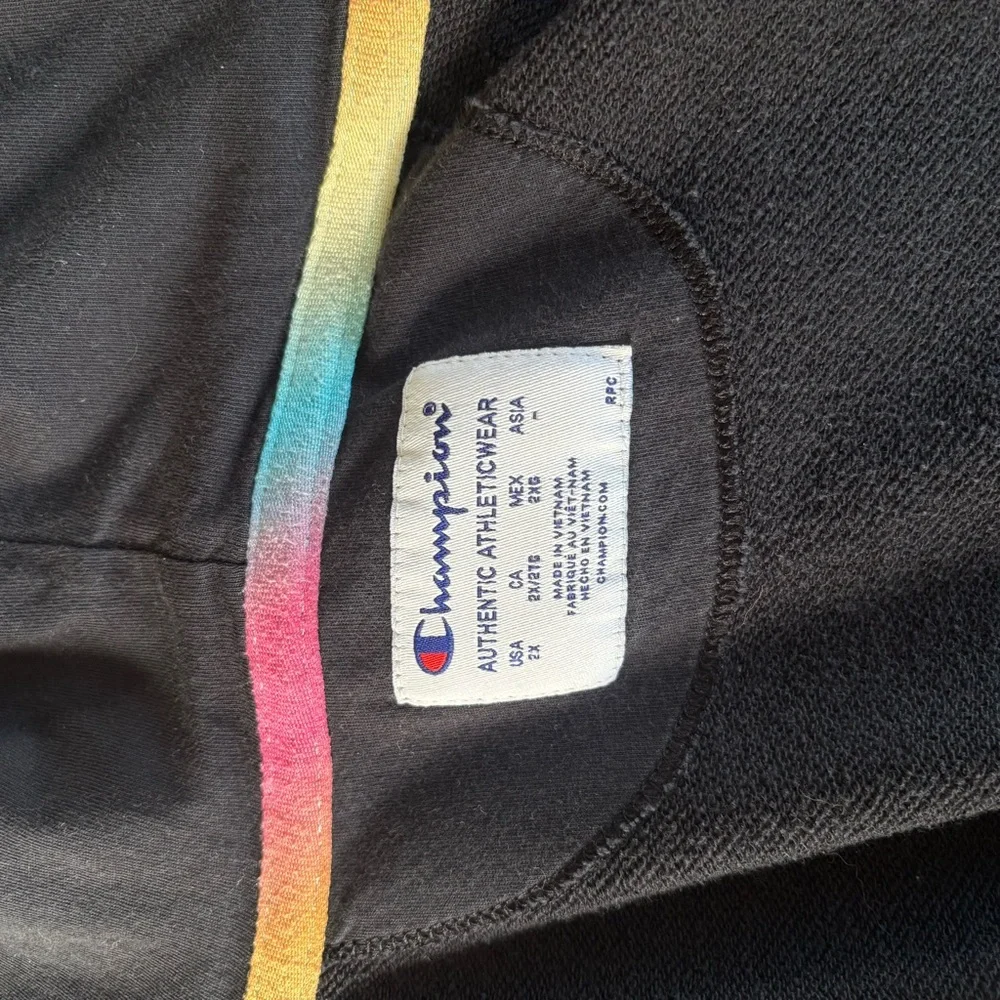 Champion Be Your Own Champion Rainbow Hoodie 2X - Picture 7 of 8